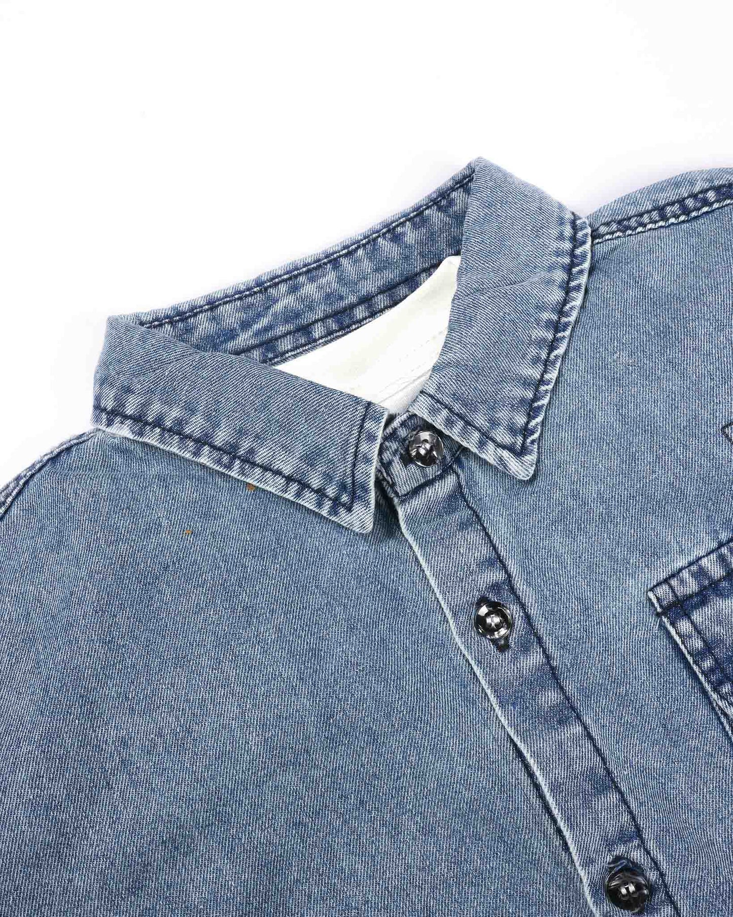 3-Piece Denim Co-ord Set with Sleeveless T-Shirt
