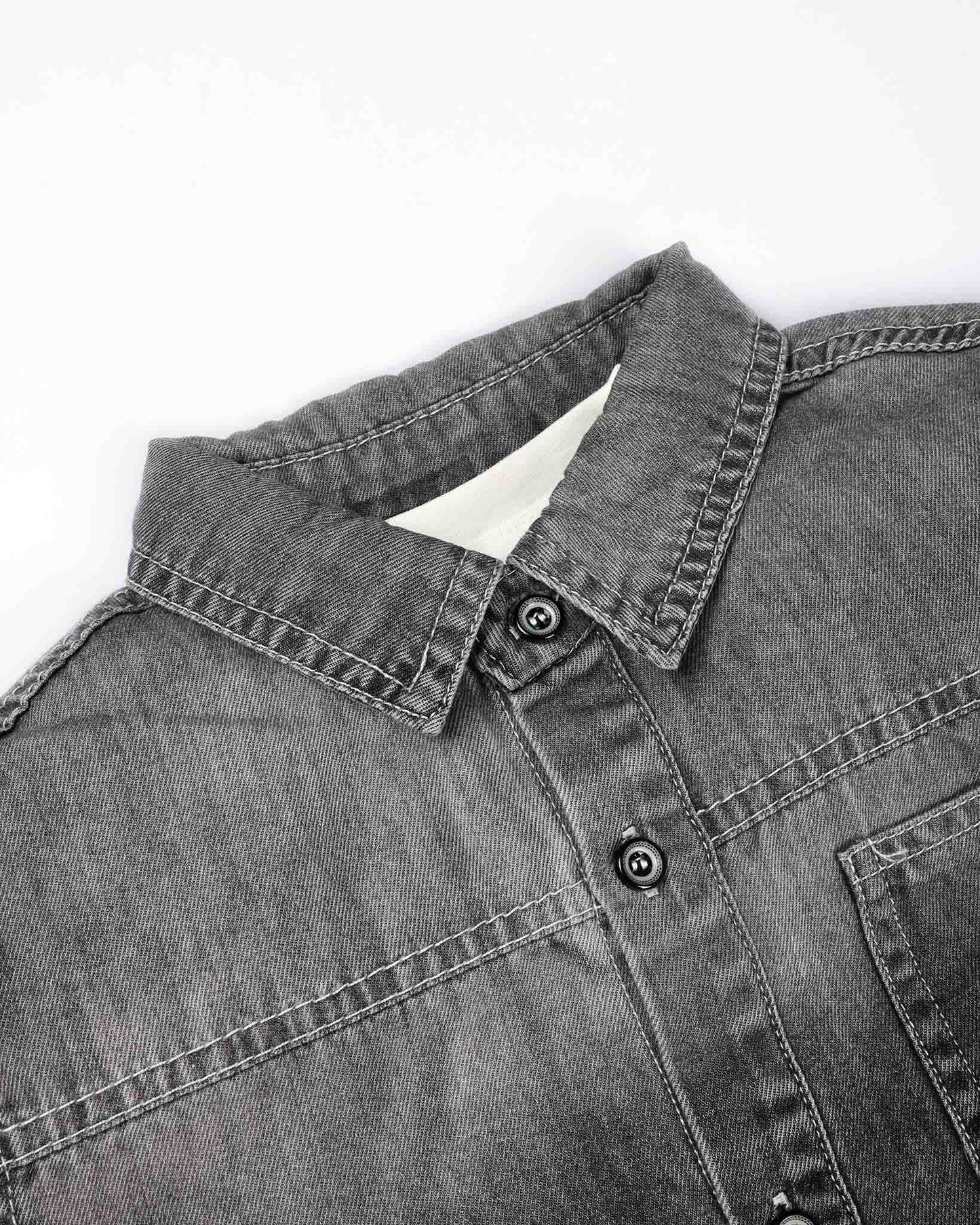 3-Piece Denim Co-ord Set with Sleeveless T-Shirt