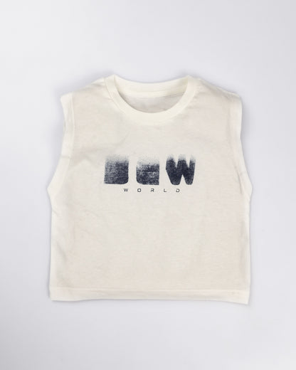 3-Piece Denim Co-ord Set with Sleeveless T-Shirt