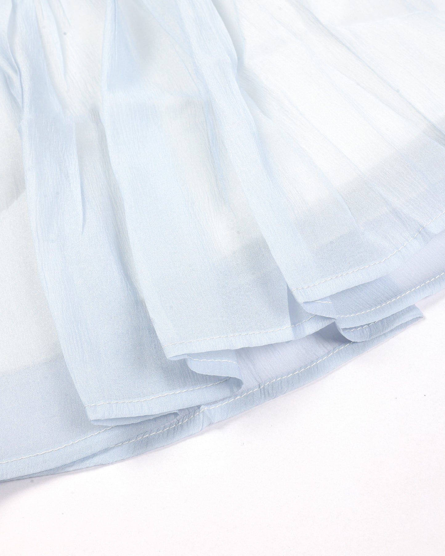 Organza Flare Casual Dress with Cotton Lining & Bow Detail
