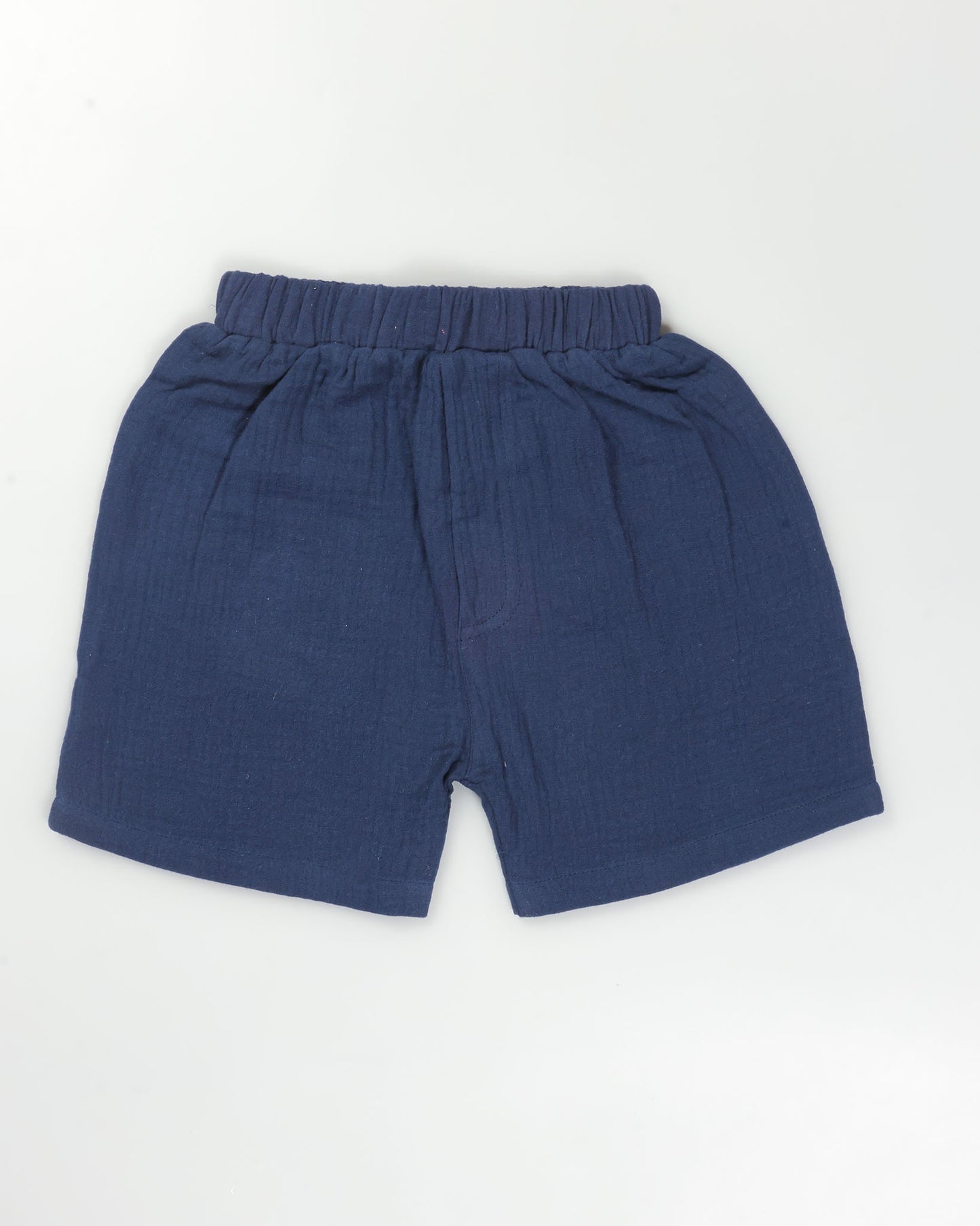 Dual Toned Popcorn Textured Muslin Shorts Co-Ord Set
