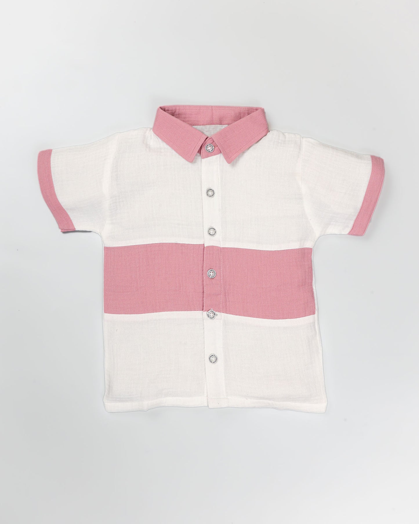Dual Toned Popcorn Textured Muslin Shorts Co-Ord Set