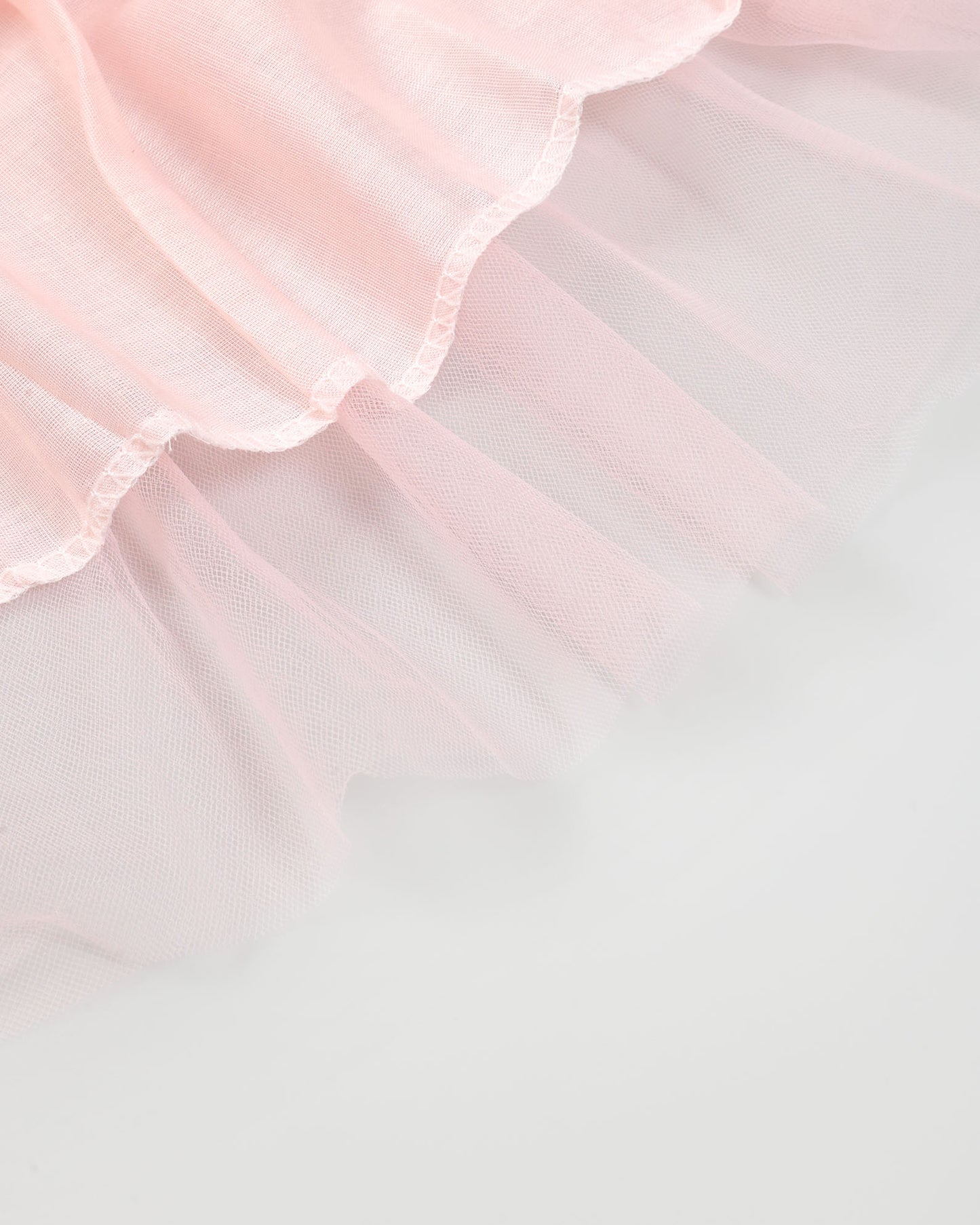 Textured Short Puff Sleeves Tulle Flare Dress