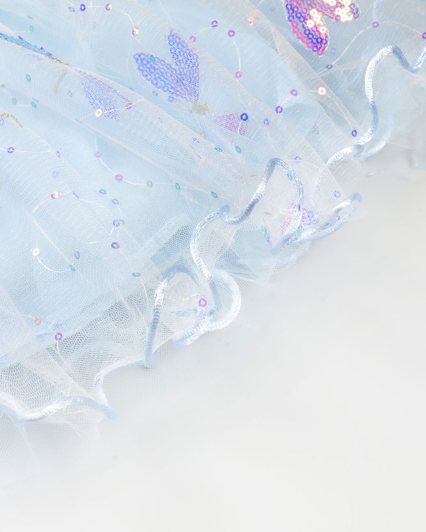 Dragonfly Sequin Smocked Tulle Dress With Brooch Details