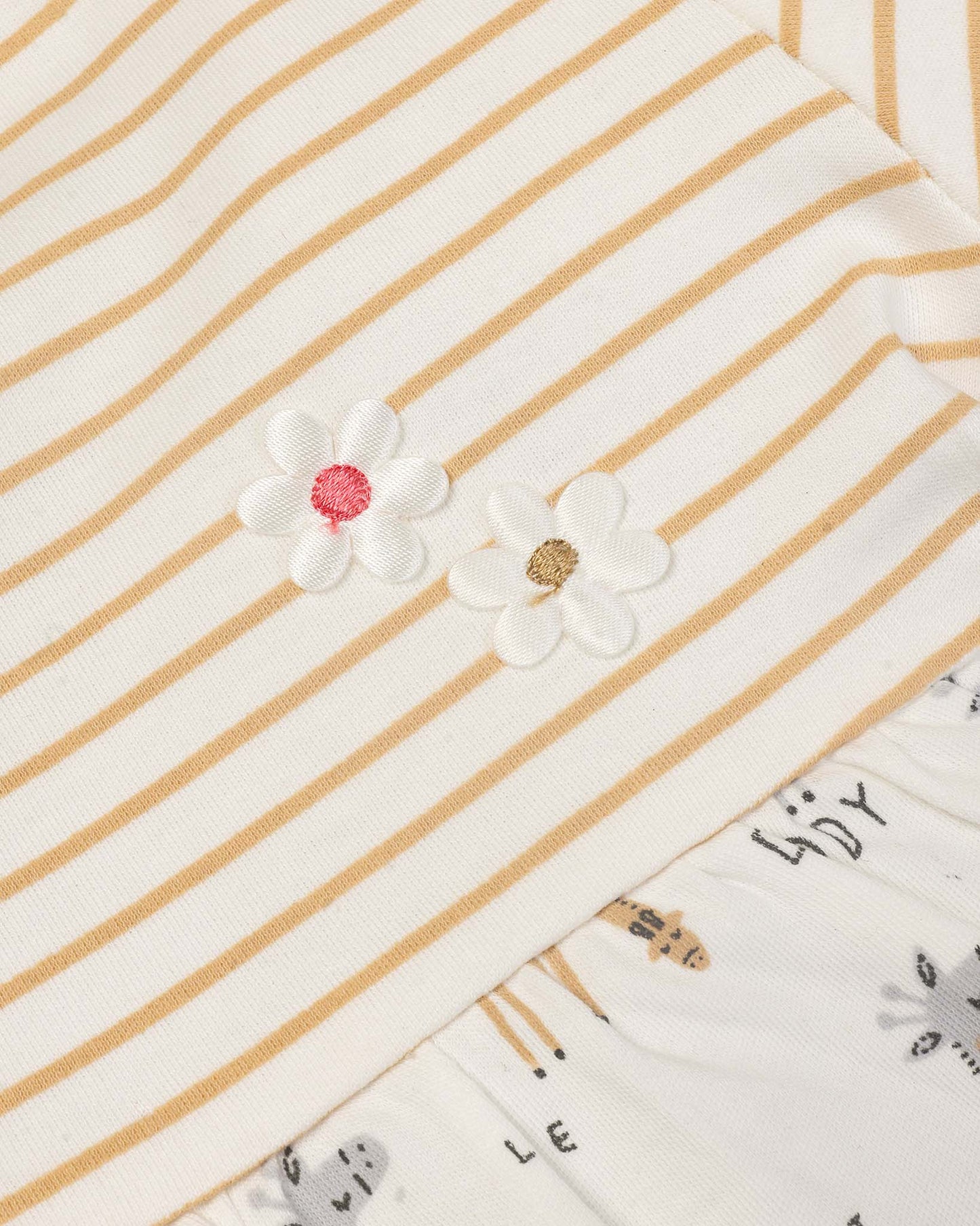Love My Daddy Giraffe Printed Frock with Bloomers