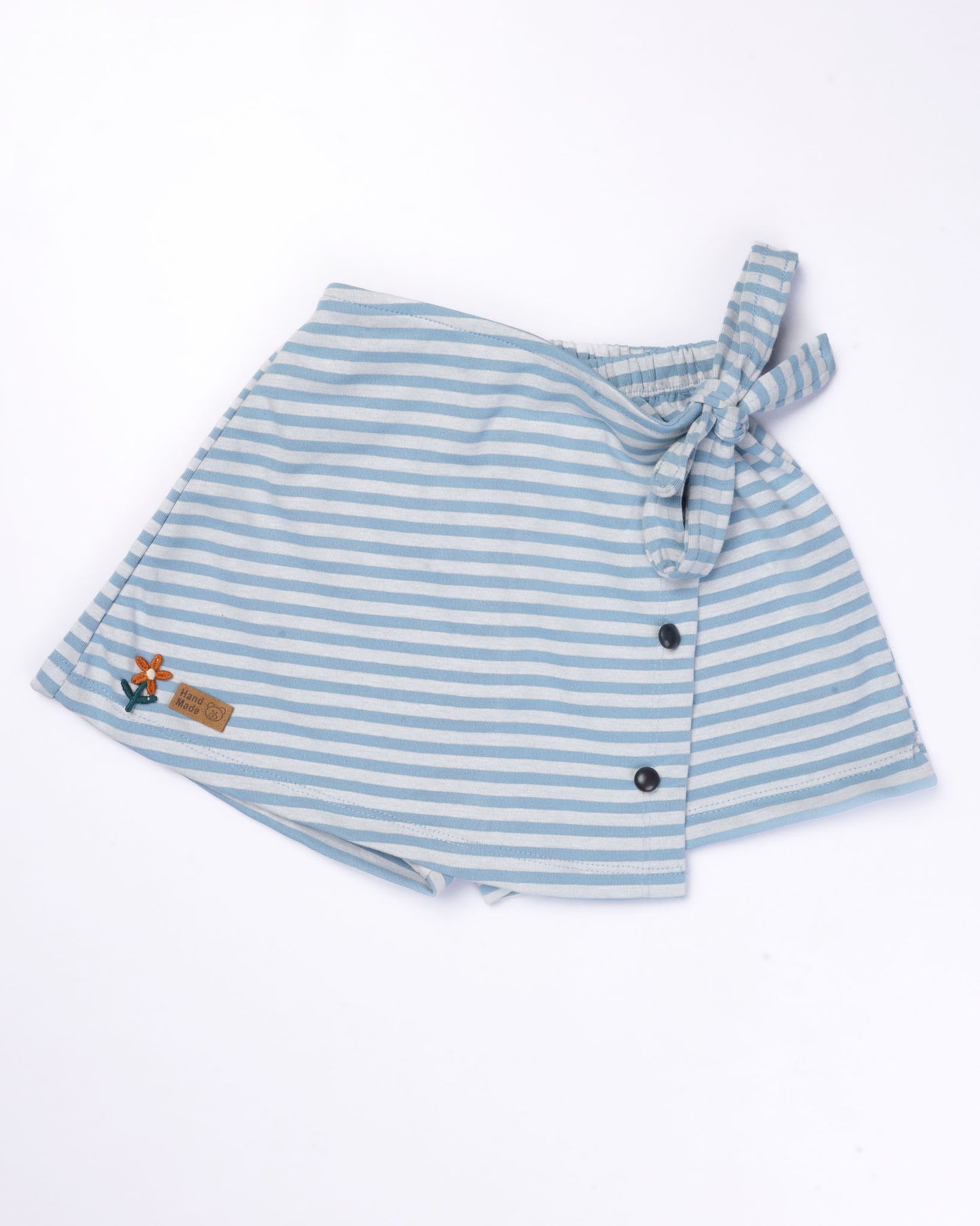 Crinkled Muslin Top with Designer Shorts Set