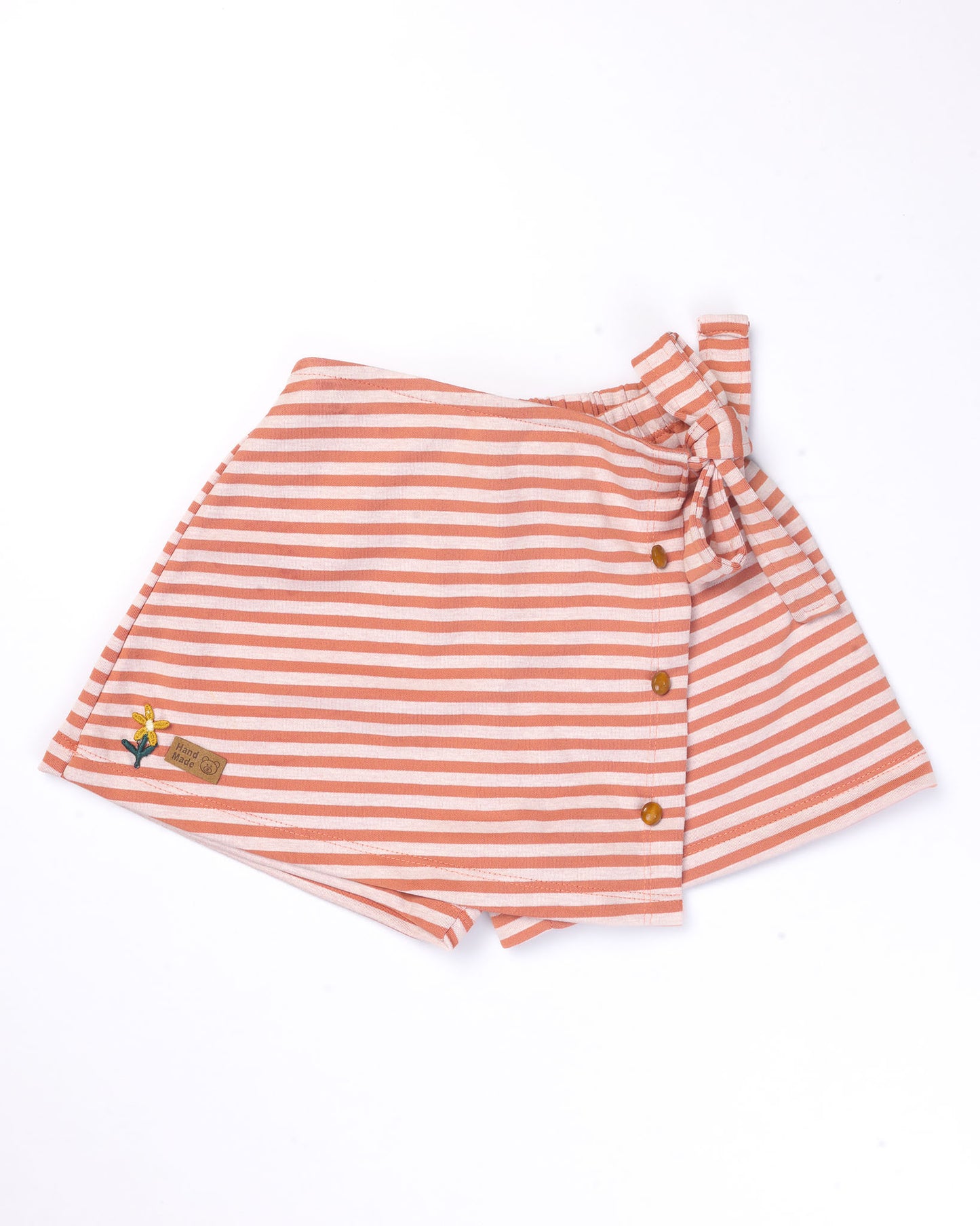 Crinkled Muslin Top with Designer Shorts Set