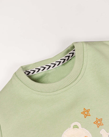 Two Friends Appliqued Fleeced Co-Ord Set