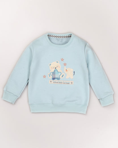 Two Friends Appliqued Fleeced Co-Ord Set