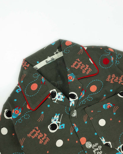 New Space Adventure Printed Hosiery Night Suit