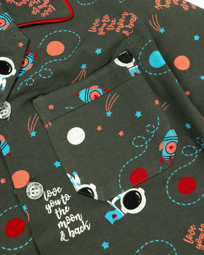New Space Adventure Printed Hosiery Night Suit