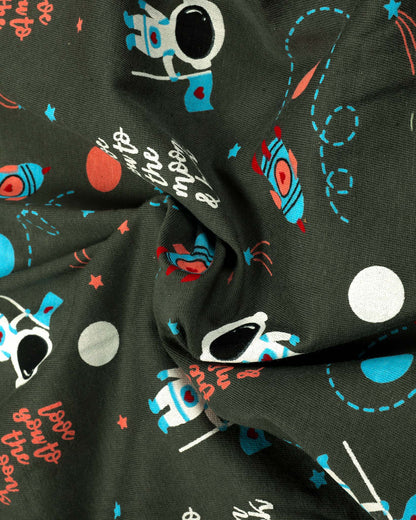 New Space Adventure Printed Hosiery Night Suit