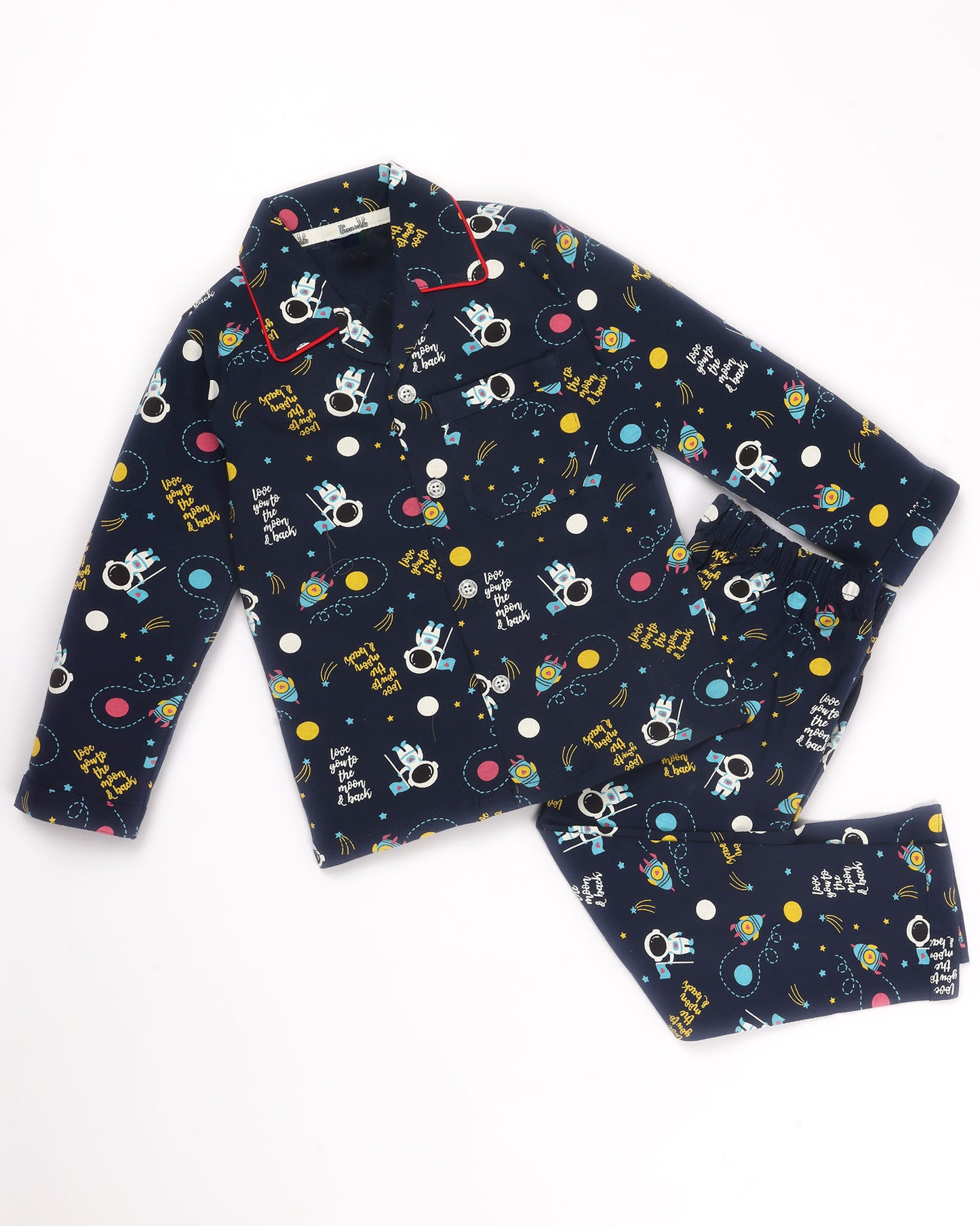 New Space Adventure Printed Hosiery Night Suit