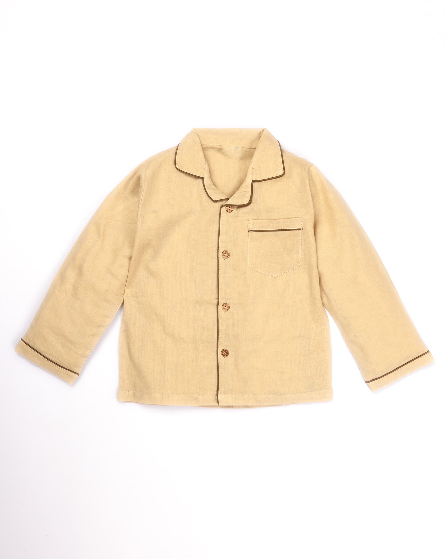Muslin Solid Night Suit