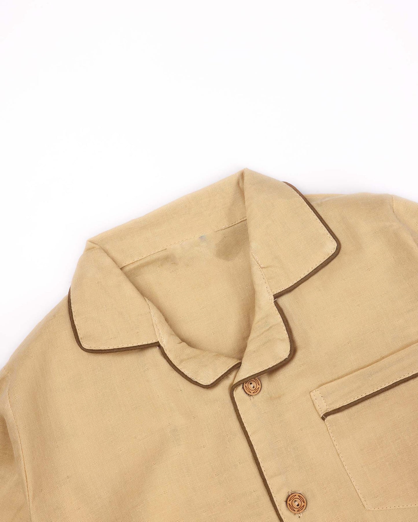 Muslin Solid Night Suit
