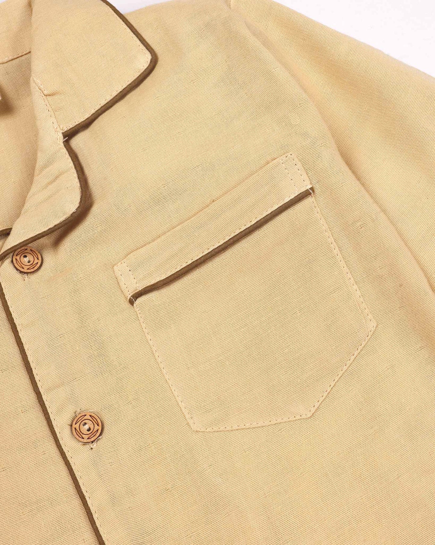 Muslin Solid Night Suit