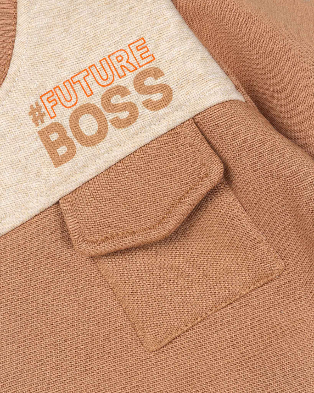 Future Boss Printed Fleeced Co-Ord Set