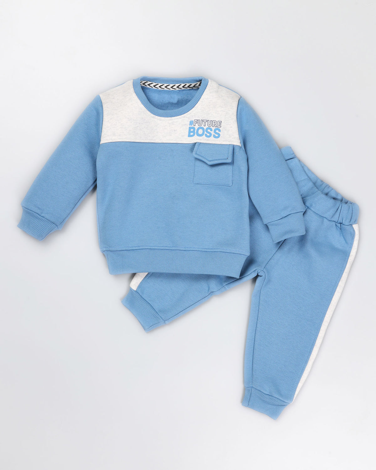 Future Boss Printed Fleeced Co-Ord Set