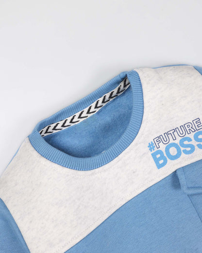 Future Boss Printed Fleeced Co-Ord Set