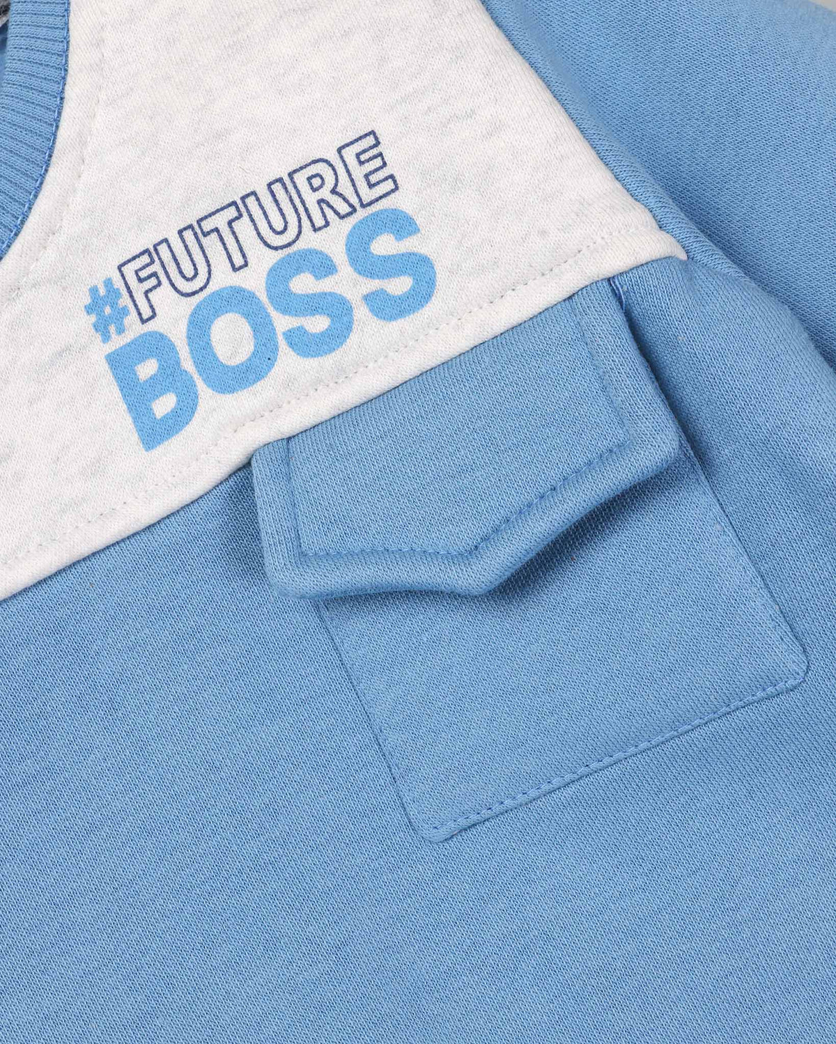 Future Boss Printed Fleeced Co-Ord Set