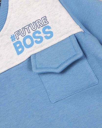 Future Boss Printed Fleeced Co-Ord Set
