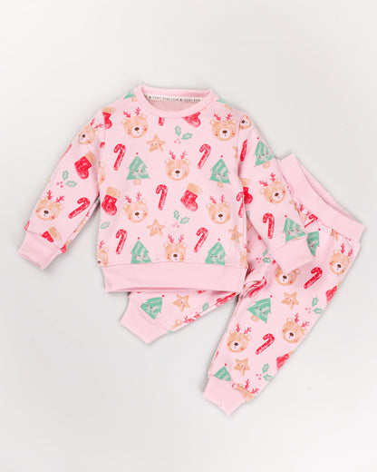 Christmas-Themed Fleeced Co-Ord Set