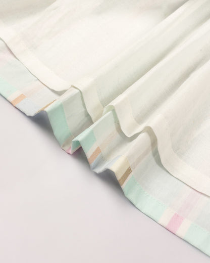 Striped Printed Pastel Shade Casual Frock Dress