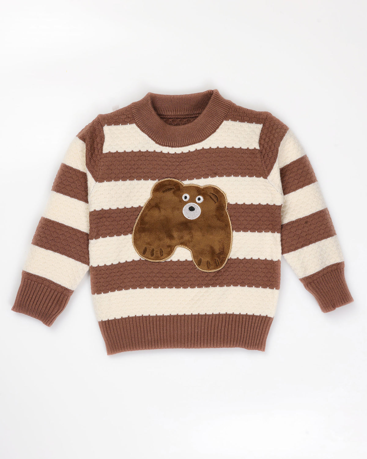 Velvet Bear Appliqued Honeycomb Sweater Co-Ord