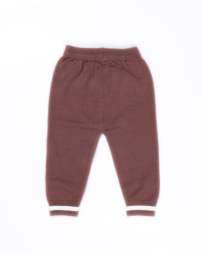 Front-Open Honeycomb Sweater Co-Ord With Pocket Detail