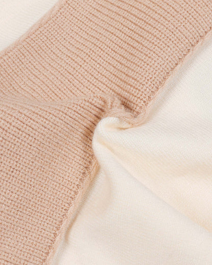 Teddy Bear Toy Appliqued Ribbed Knit Detail Sweater Co-Ord