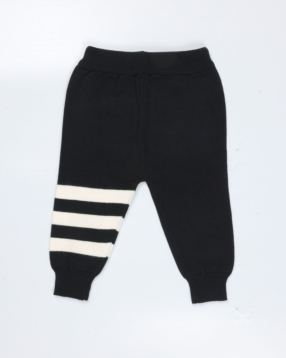 Teddy Bear Toy Appliqued Ribbed Knit Detail Sweater Co-Ord