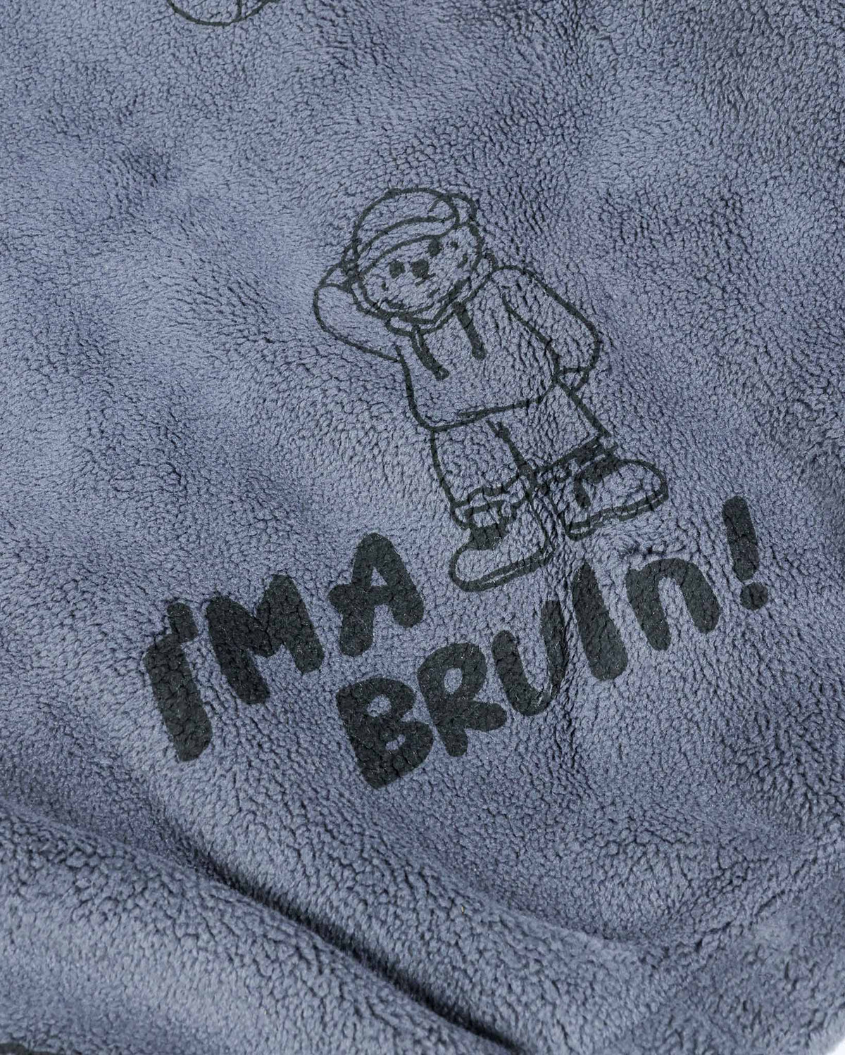 Bear Printed Teddy Fleece Jacket