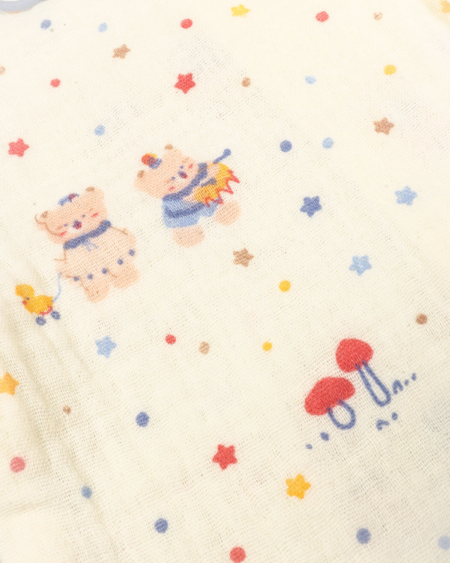 Colorful Star Sky Printed Crinkled Muslin Night Suit