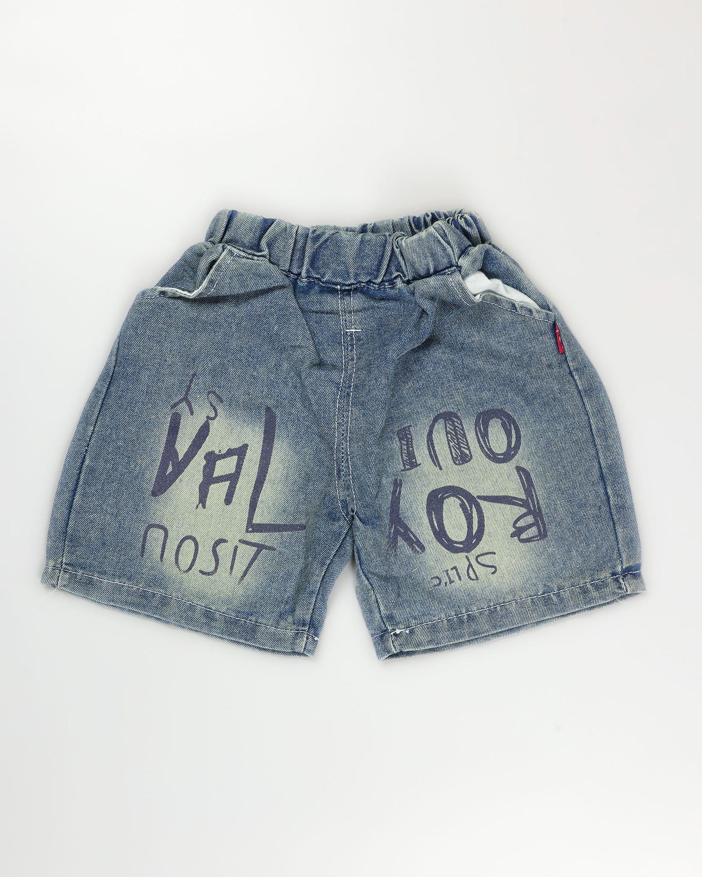 Ripped Textured T-Shirt / Denim Co-Ord Set