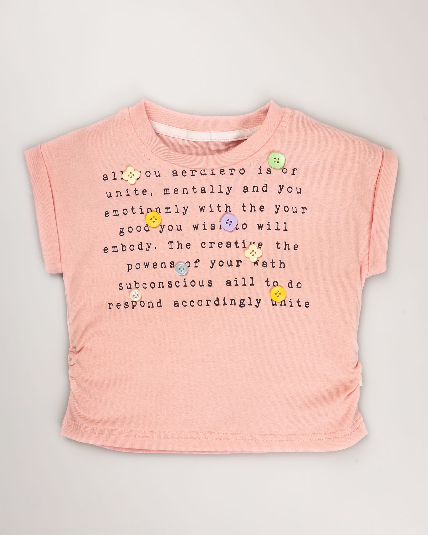 Motivation Printed T-Shirt / Denim Co-Ord Set