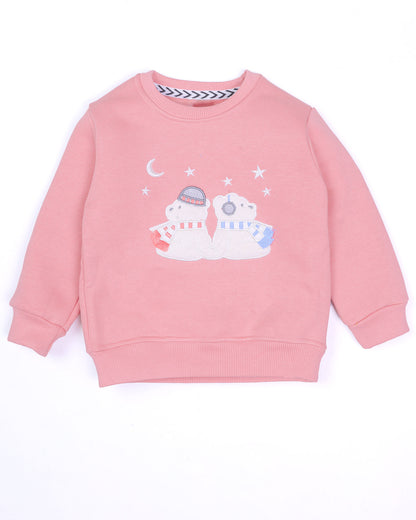 Bear Night Appliqués Fleeced Co-Ord Set