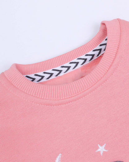 Bear Night Appliqués Fleeced Co-Ord Set