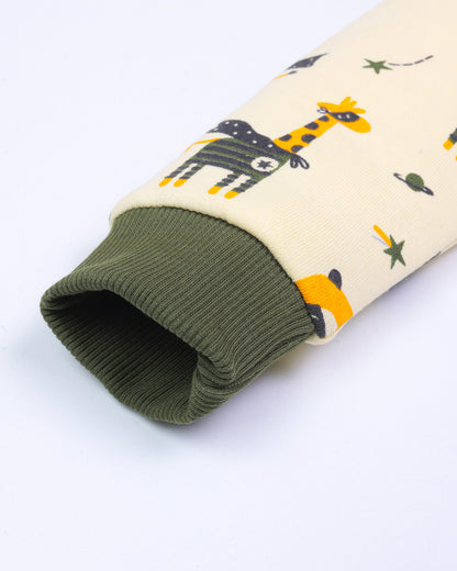 Animal Dream Printed Fleeced Co-Ord Set