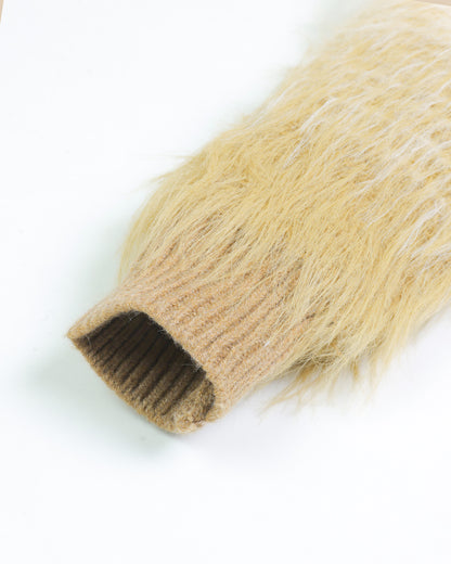 Full Fur Textured Sweater