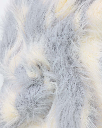 Full Fur Textured Sweater with Bow Detail