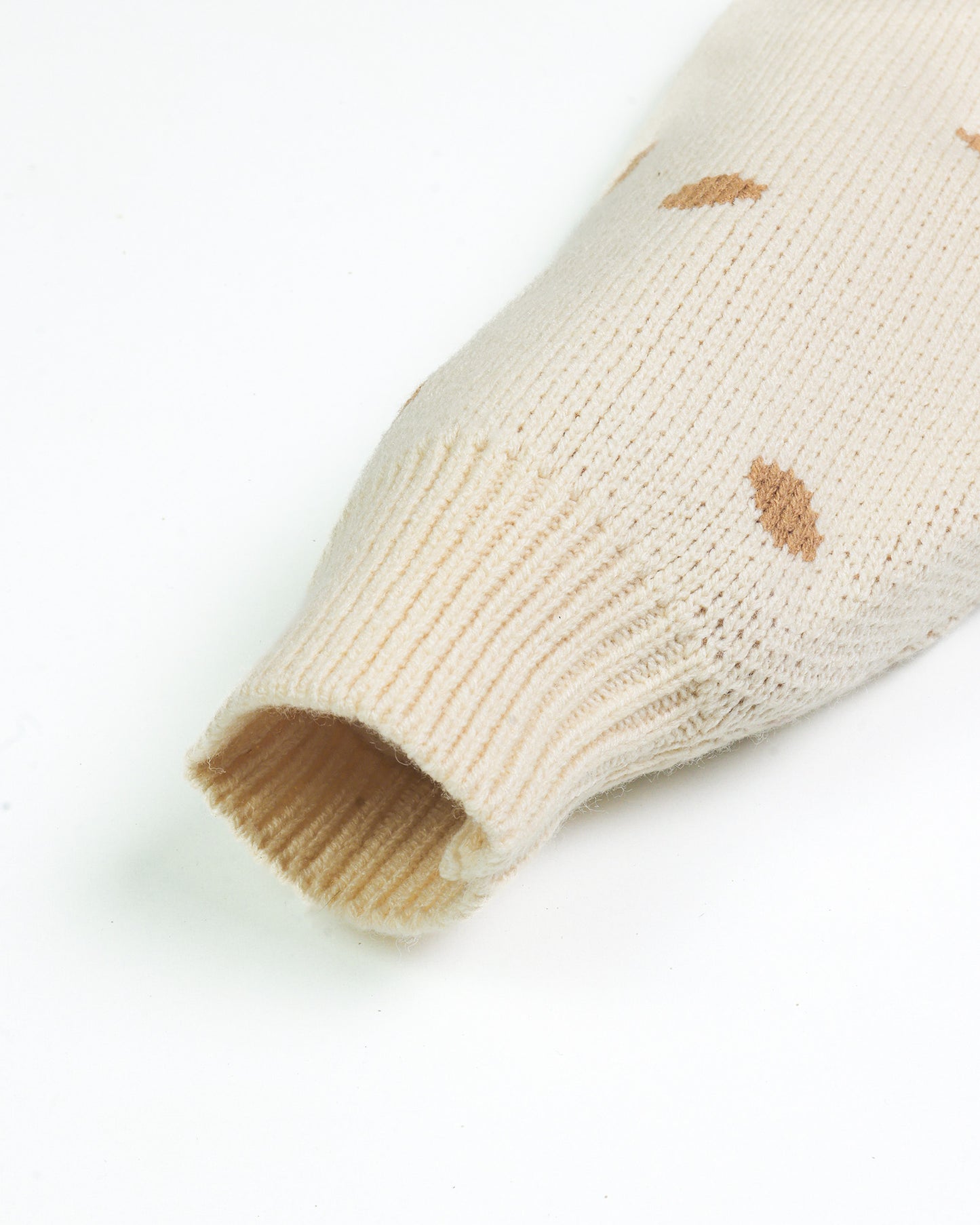 Cute Bear Embroidered Texture Sweater