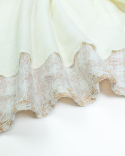 Dual Toned Houndstooth Fleeced Frock with Jacket