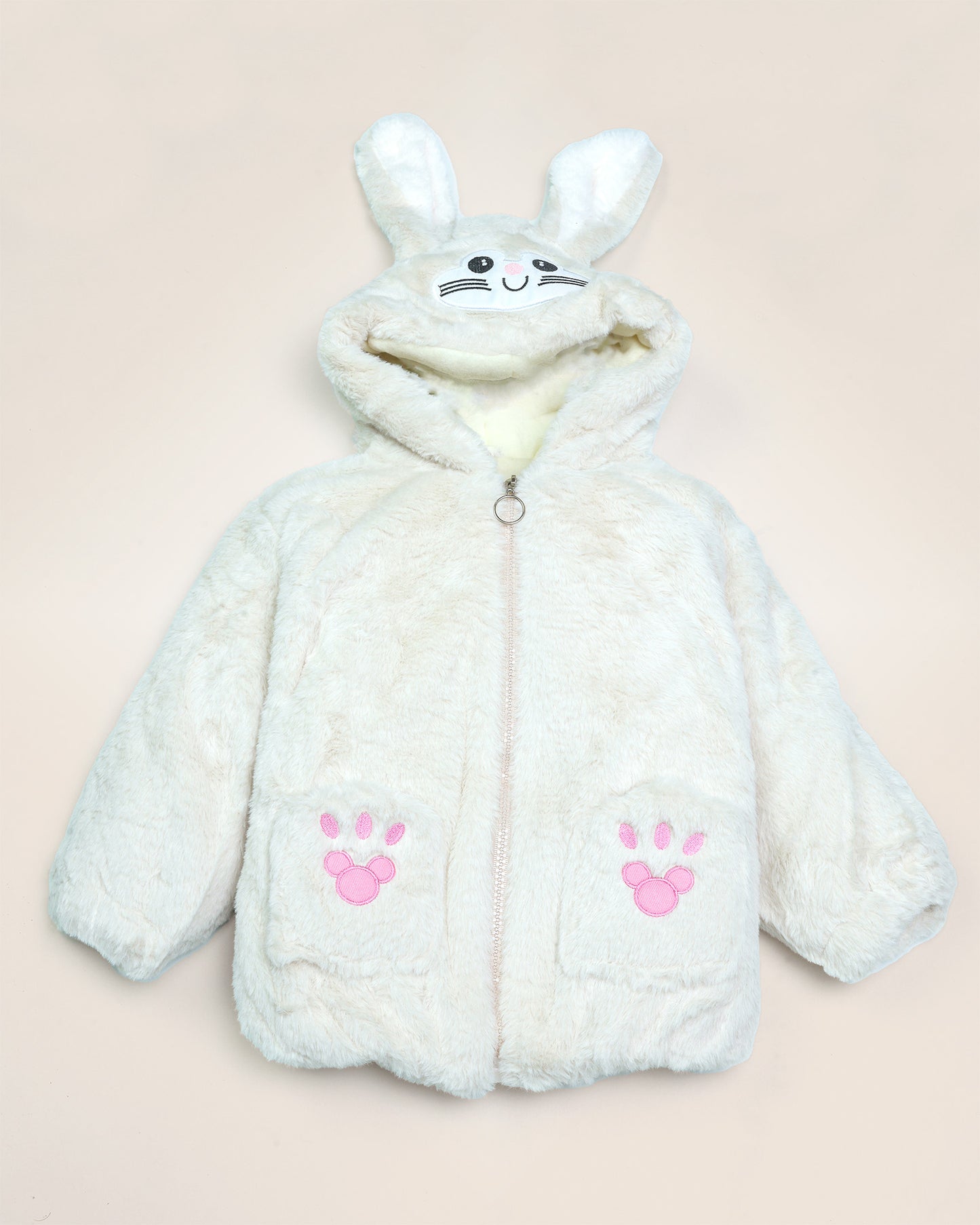 Toy Embroidered Fur Hood Jacket