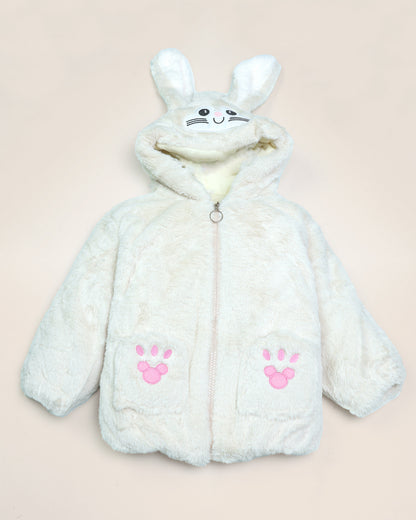 Toy Embroidered Fur Hood Jacket