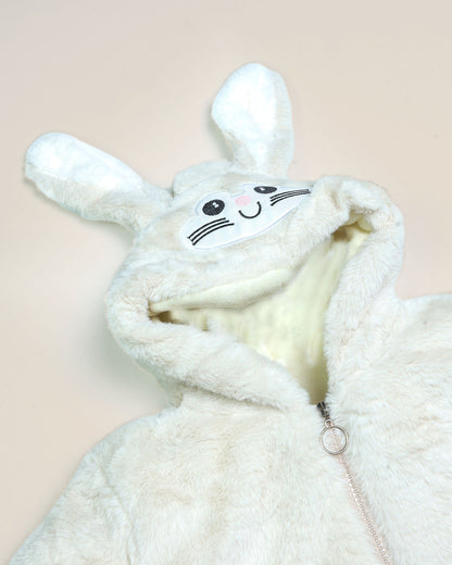 Toy Embroidered Fur Hood Jacket