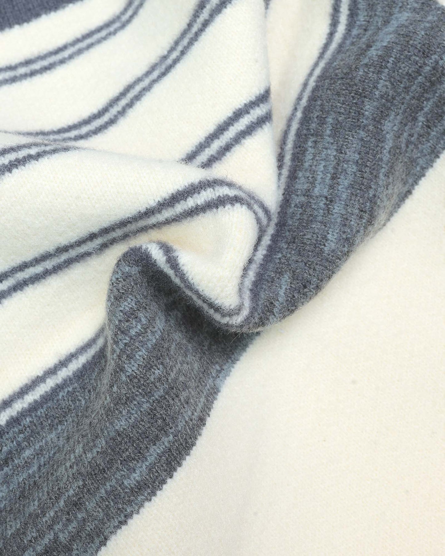 Mickye Tag Appliqued Stripe Sweater