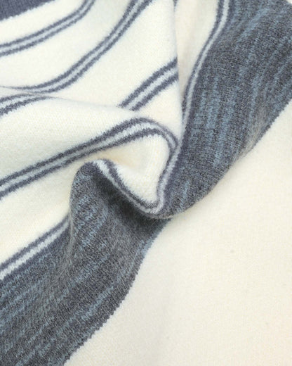 Mickye Tag Appliqued Stripe Sweater