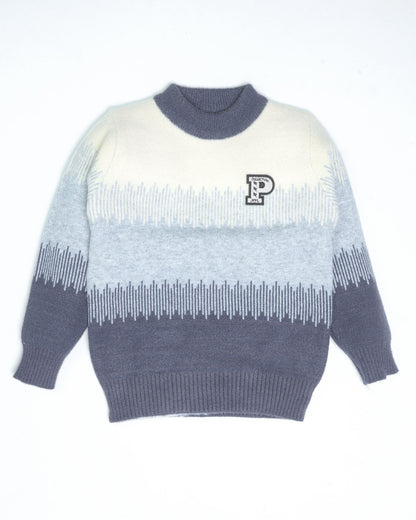 Stylish Fine Line Design Sweater