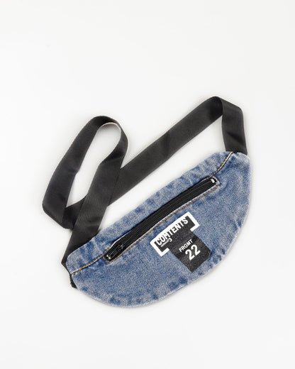 Luck Bunny Printed T-Shirt / Denim Co-Ord With Fanny Pack