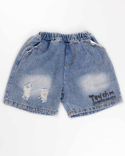 Luck Bunny Printed T-Shirt / Denim Co-Ord With Fanny Pack